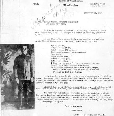 FBI's First Identification Order